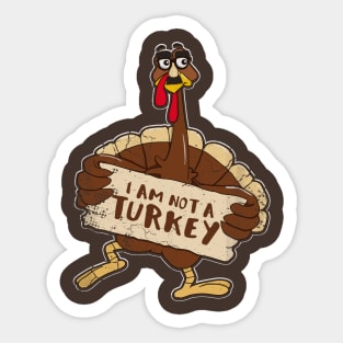 Thanksgiving Funny Turkey Disguise Sticker